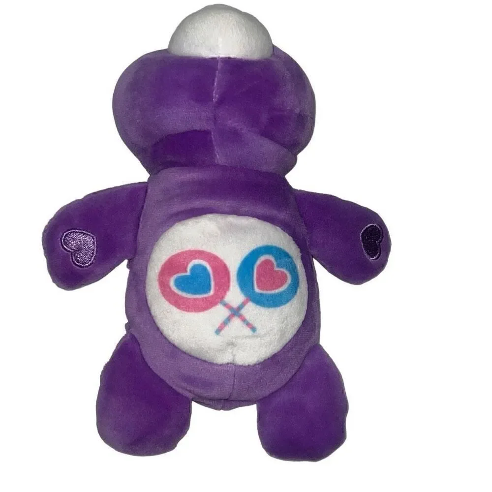Care Bears Share Bear Cutetitos Purple Plush Toy Lollipop Candy Small 7”